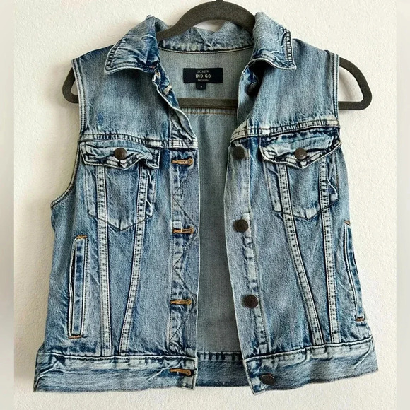 JCrew Indigo Denim Women’s Vest - Picture 1 of 5